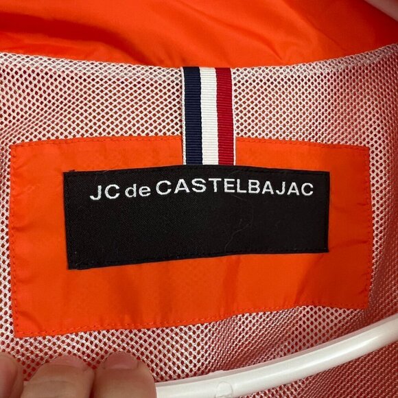 JC de Castelbajac Orange Zip Up‎ Windbreaker Light Jacket Sz S *no size label* - Picture 14 of 15